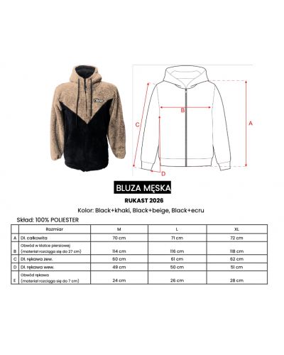 Bluza męska OLAVOGA RUKAST 2026 czerń/ecru - FashionPlace - 7