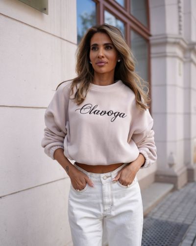 Bluza damska OLAVOGA RETOA 2026 beż - FashionPlace - 1