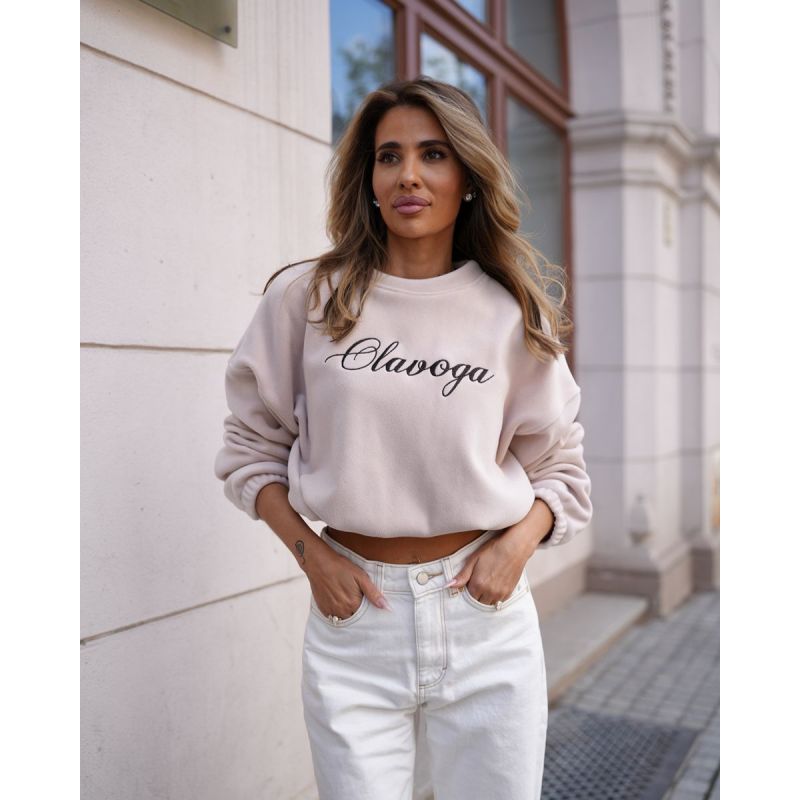 Bluza damska OLAVOGA RETOA 2026 beż - FashionPlace - 1