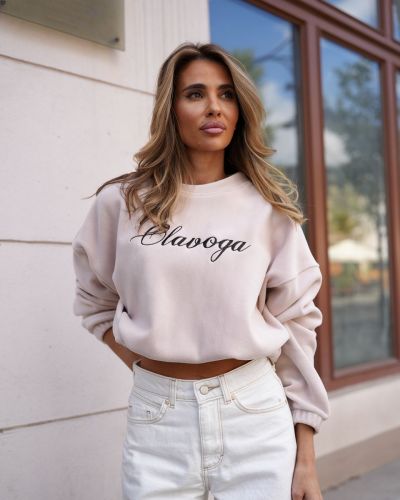 Bluza damska OLAVOGA RETOA 2026 beż - FashionPlace - 3