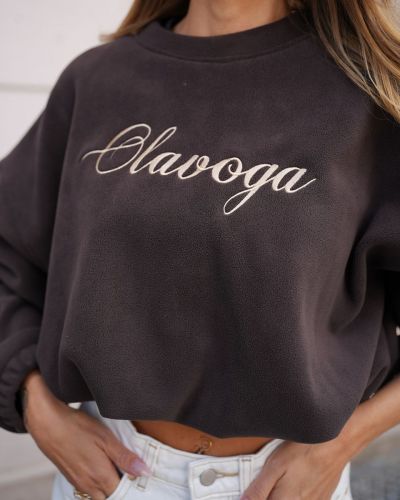 Bluza damska OLAVOGA RETOA 2026 brąz - FashionPlace - 2