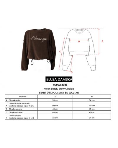 Bluza damska OLAVOGA RETOA 2026 czerń - FashionPlace - 6