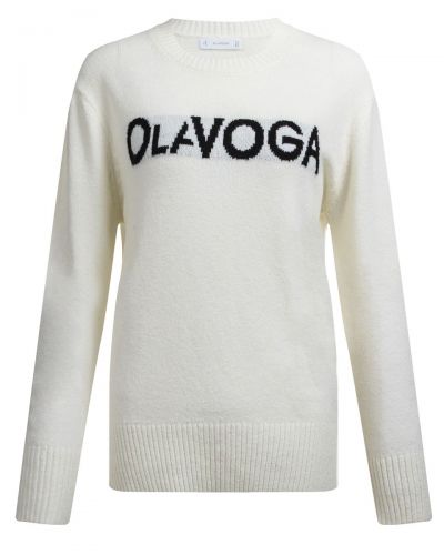 Sweter damski OLAVOGA ALLSA 2026 ecru - FashionPlace - 8