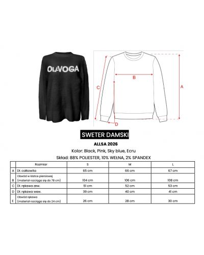 Sweter damski OLAVOGA ALLSA 2026 sky blue - FashionPlace - 10