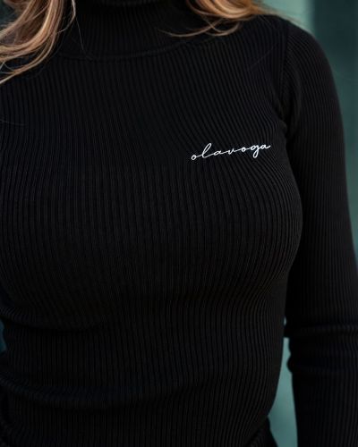 Sweter damski OLAVOGA BLEMENDO 2026 czerń - FashionPlace - 4