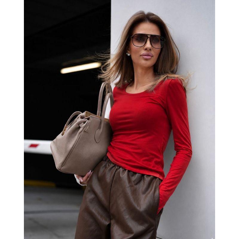 Bluzka damska OLAVOGA NEWY 2026 czerwień - FashionPlace - 1