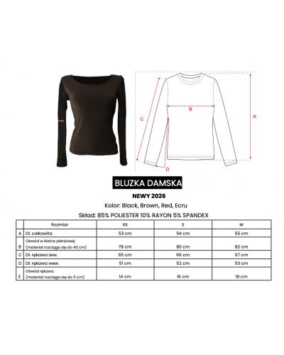 Bluzka damska OLAVOGA NEWY 2026 brąz - FashionPlace - 8