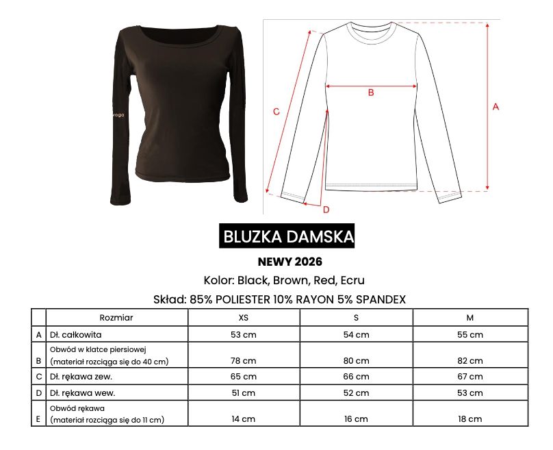 Bluzka damska OLAVOGA NEWY 2026 brąz