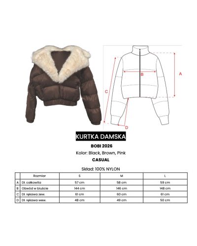 Kurtka damska OLAVOGA BOBI 2026 czerń - FashionPlace - 5