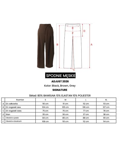 Spodnie męskie OLAVOGA ADJUST 2026 czerń - FashionPlace - 4