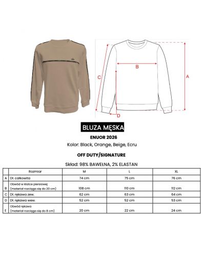 Bluza męska OLAVOGA ENUOR 2026 ecru - FashionPlace - 10