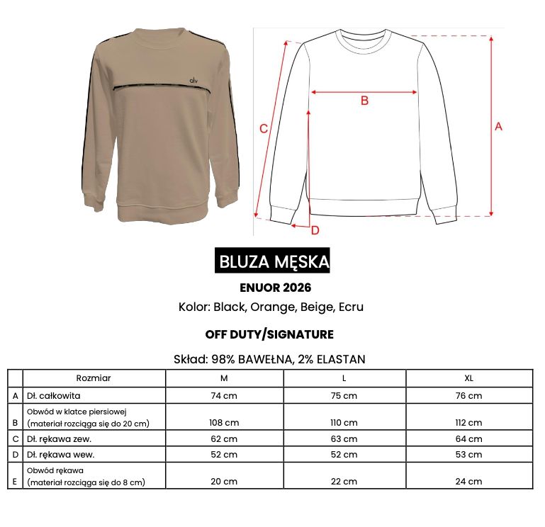 Bluza męska OLAVOGA ENUOR 2026 ecru