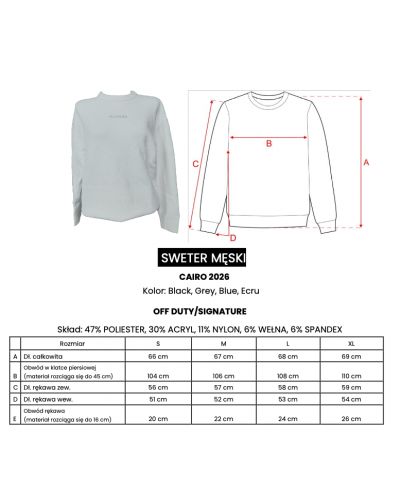 Sweter męski OLAVOGA CAIRO 2026 niebieski - FashionPlace - 7