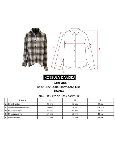 Koszula damska OLAVOGA BARE 2026 szara - FashionPlace - 7