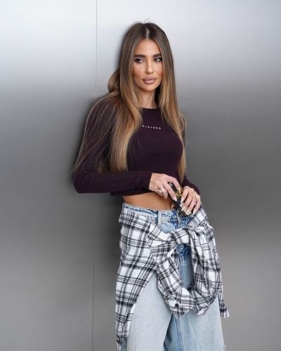 Sweter damski OLAVOGA BROGRER 2026 brąz - FashionPlace - 1