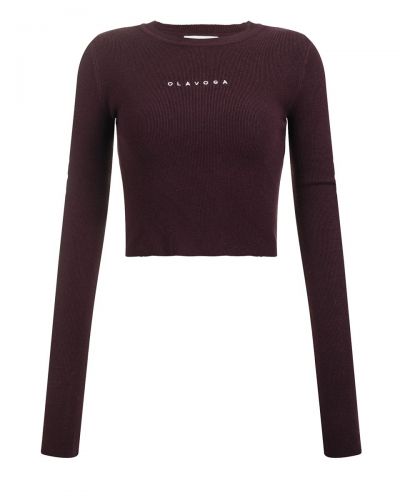 Sweter damski OLAVOGA BROGRER 2026 brąz - FashionPlace - 5