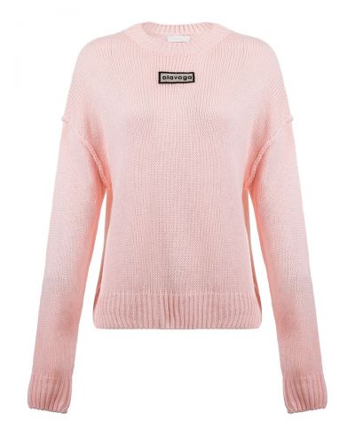 Sweter damski OLAVOGA MOSSI 2026 pudrowy róż - FashionPlace - 5