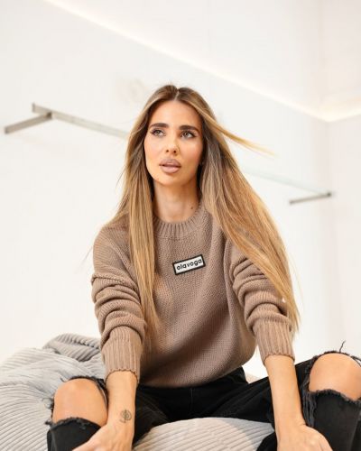 Sweter damski OLAVOGA MOSSI 2026 beż - FashionPlace - 1