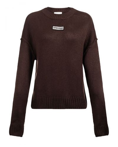 Sweter damski OLAVOGA MOSSI 2026 brąz - FashionPlace - 8