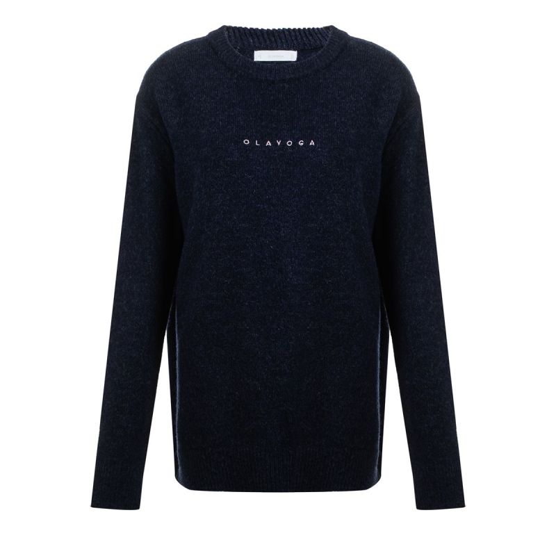 Sweter damski OLAVOGA TALLA 2026 navy blue - FashionPlace - 1