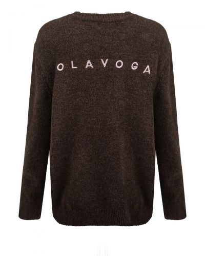 Sweter damski OLAVOGA TALLA 2026 brąz - FashionPlace - 5