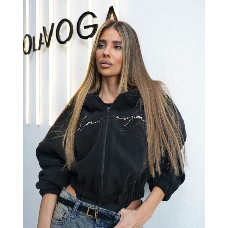 Bluza damska OLAVOGA DIRECTION 2026 czerń - FashionPlace - 1