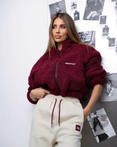 Bluza damska OLAVOGA KEEP 2026 burgund - FashionPlace - 2