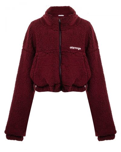 Bluza damska OLAVOGA KEEP 2026 burgund - FashionPlace - 4