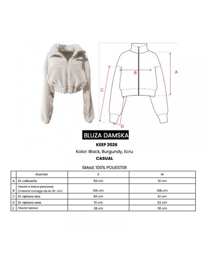 Bluza damska OLAVOGA KEEP 2026 burgund - FashionPlace - 6