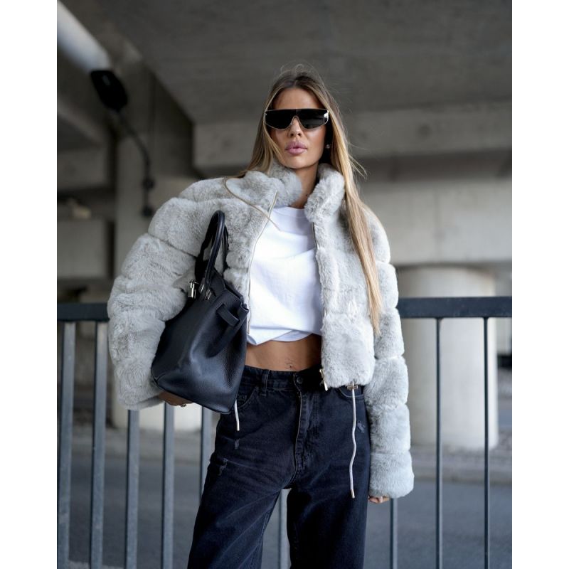 Kurtka damska OLAVOGA VESPERA 2026 szara - FashionPlace - 1
