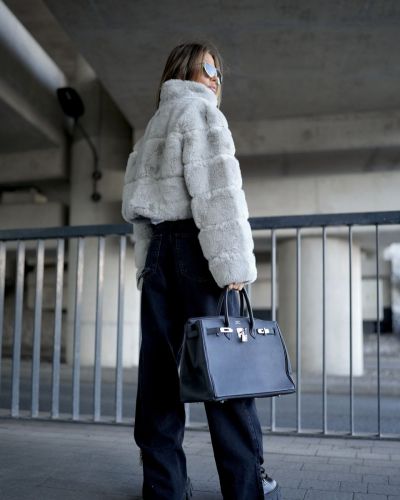 Kurtka damska OLAVOGA VESPERA 2026 szara - FashionPlace - 3