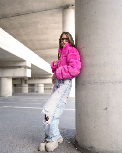Kurtka damska OLAVOGA VESPERA 2026 róż - FashionPlace - 6