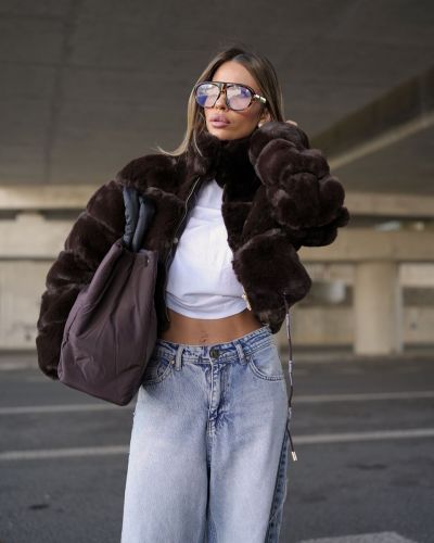 Kurtka damska OLAVOGA VESPERA 2026 brąz - FashionPlace - 1