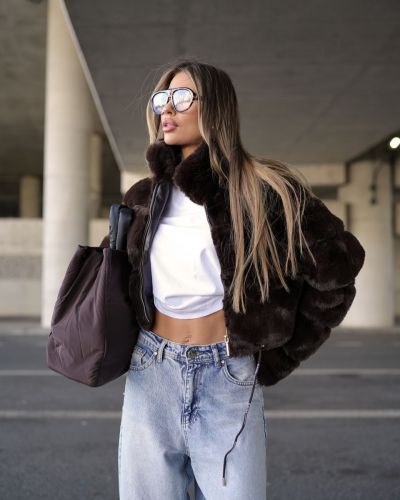 Kurtka damska OLAVOGA VESPERA 2026 brąz - FashionPlace - 4