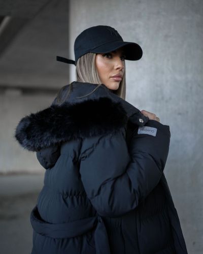 Płaszcz damski OLAVOGA FENZOON 2026 czerń - FashionPlace - 4