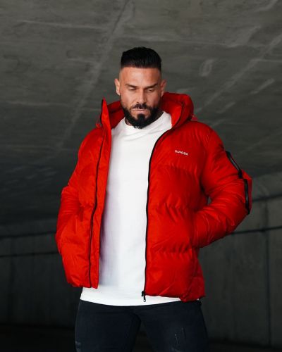 Kurtka męska OLAVOGA OROVIUS 2026 czerwień - FashionPlace - 1