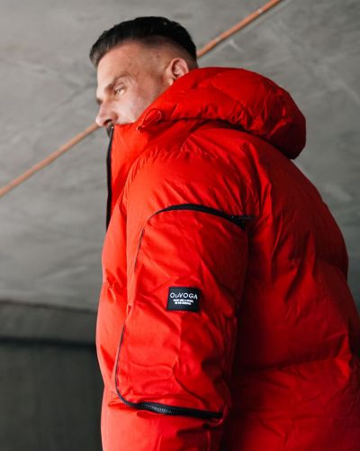 Kurtka męska OLAVOGA OROVIUS 2026 czerwień - FashionPlace - 3