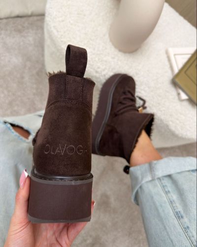Buty damskie OLAVOGA GRANDA 2026 brąz - FashionPlace - 8