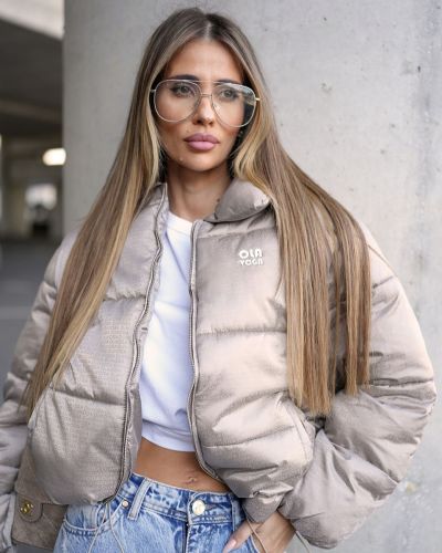 Kurtka damska OLAVOGA YUE WINTER 2026 ciemny beż - FashionPlace - 1