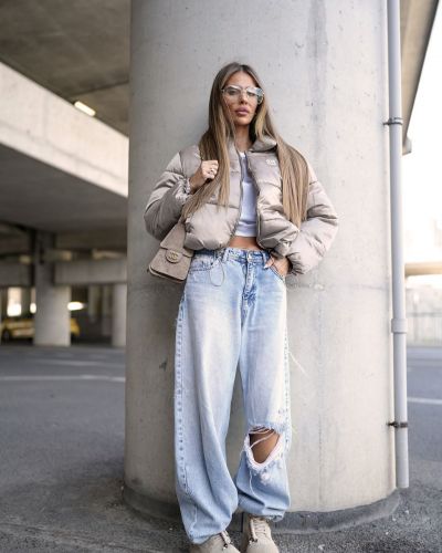 Kurtka damska OLAVOGA YUE WINTER 2026 ciemny beż - FashionPlace - 2