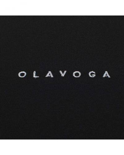 T-shirt damski OLAVOGA ESTONAR 2025 czerń - FashionPlace - 5