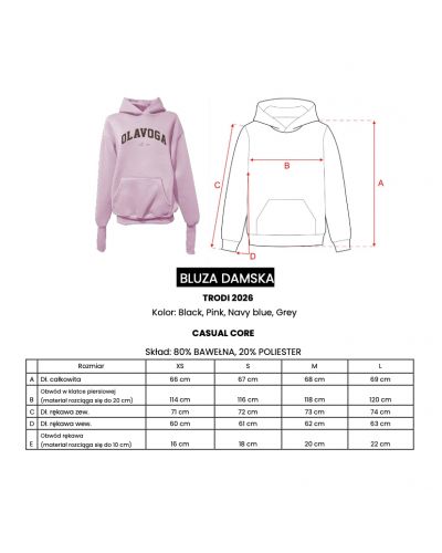 Bluza damska OLAVOGA TRODI 2026 czerń - FashionPlace - 8