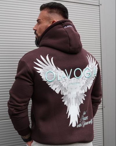 Bluza męska OLAVOGA EAGLE 2026 brąz - FashionPlace - 1