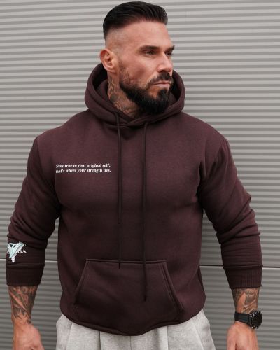 Bluza męska OLAVOGA EAGLE 2026 brąz - FashionPlace - 3