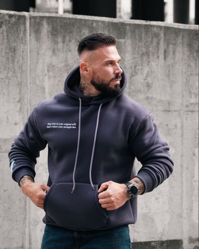 Bluza męska OLAVOGA EAGLE 2026 grafit - FashionPlace - 1