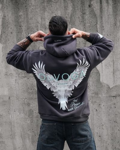 Bluza męska OLAVOGA EAGLE 2026 grafit - FashionPlace - 2