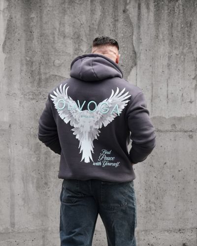 Bluza męska OLAVOGA EAGLE 2026 grafit - FashionPlace - 3