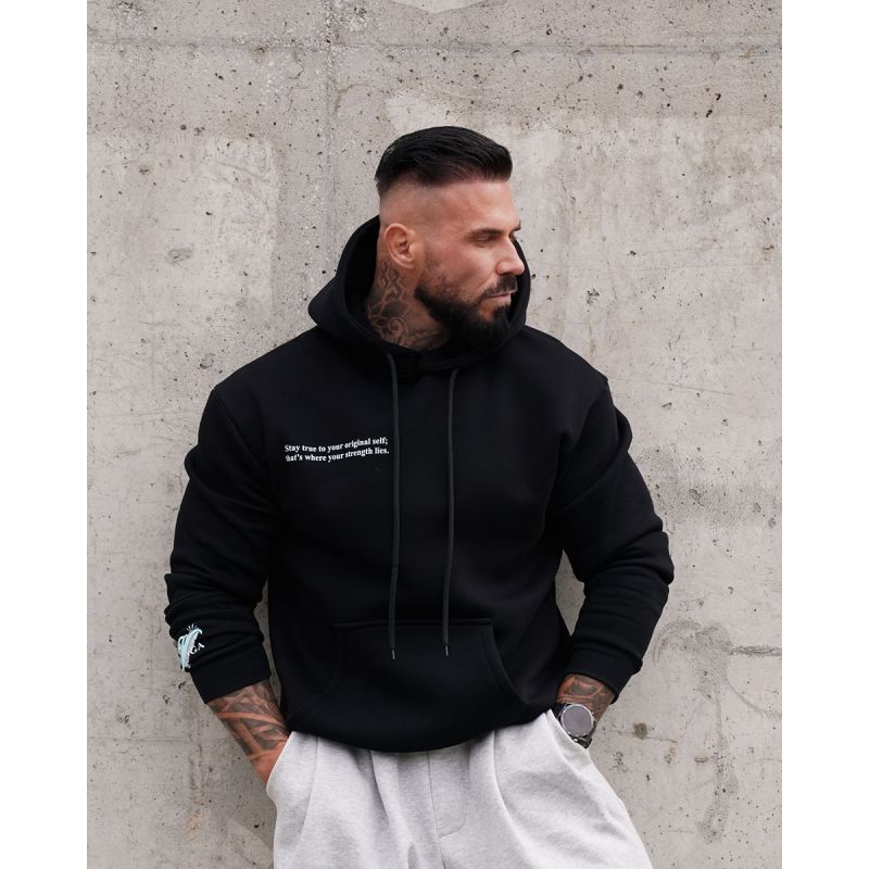 Bluza męska OLAVOGA EAGLE 2026 czerń - FashionPlace - 1