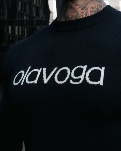 Sweter męski OLAVOGA SALO 2026 czerń - FashionPlace - 3