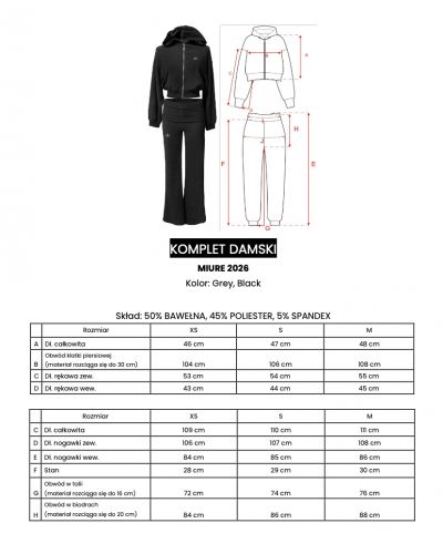 Komplet damski OLAVOGA MIURE 2026 czerń - FashionPlace - 8